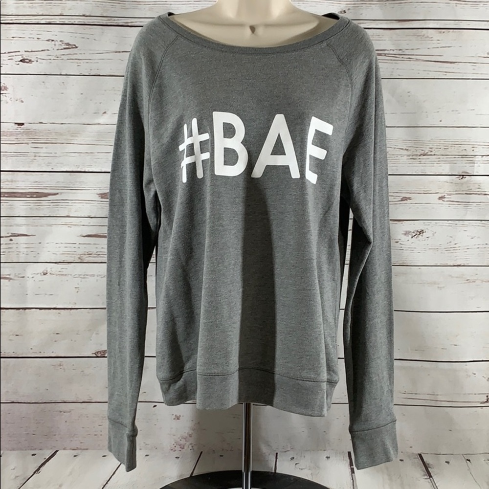 NWT #BAE Gray L/S Rue21 Sweatshirt XL Juniors